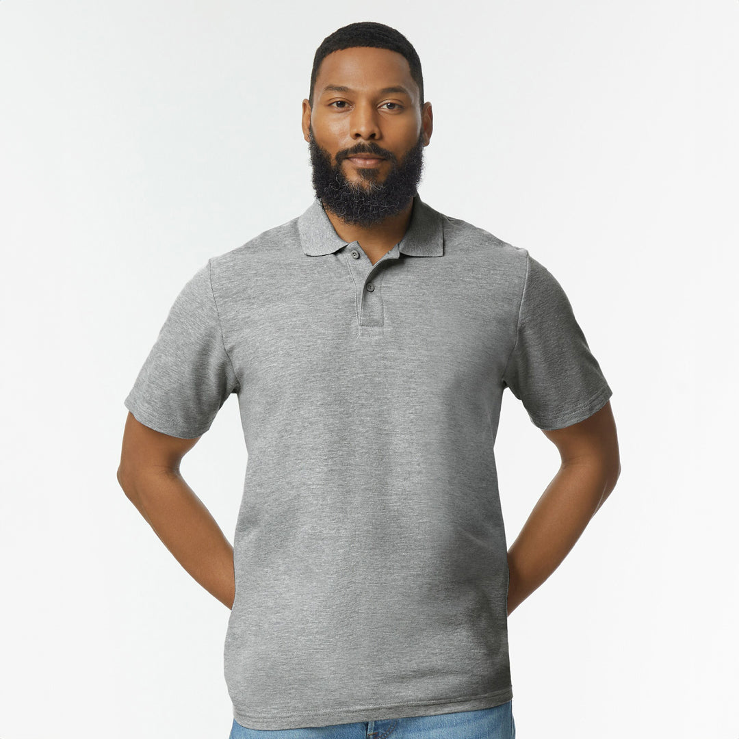 Gildan The Softstyle Polo | Adults Sport Grey Shirts & Tops