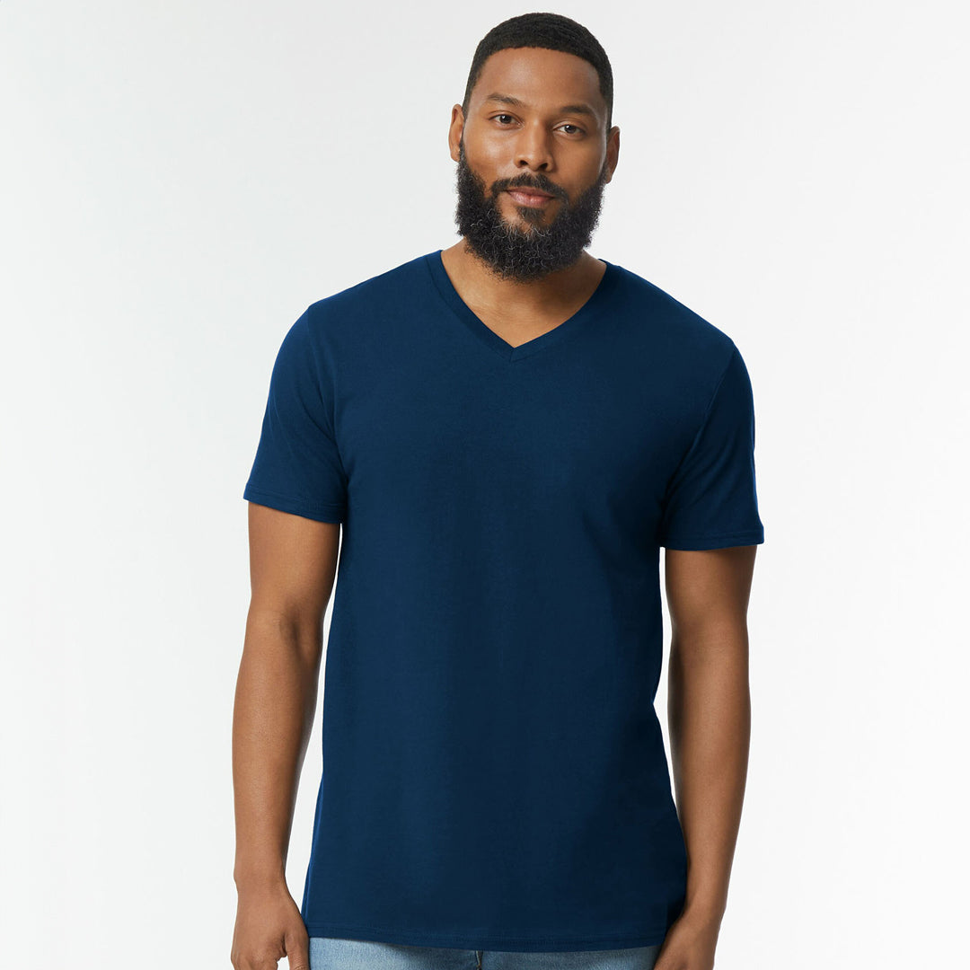 Gildan The Softstyle V-Neck Tee | Adults Navy Shirts & Tops