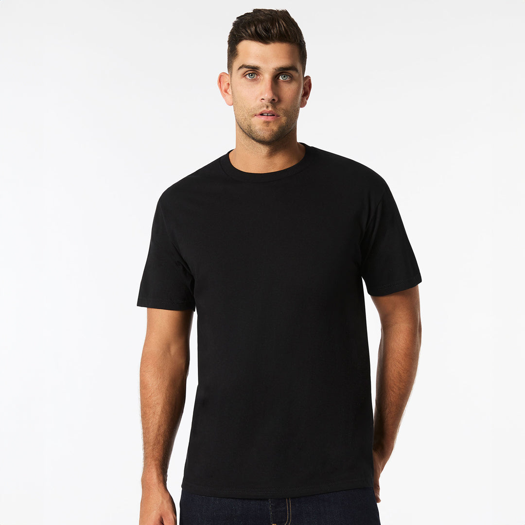 Gildan The Mid Weight Cotton Tee | Adults Black Shirts & Tops