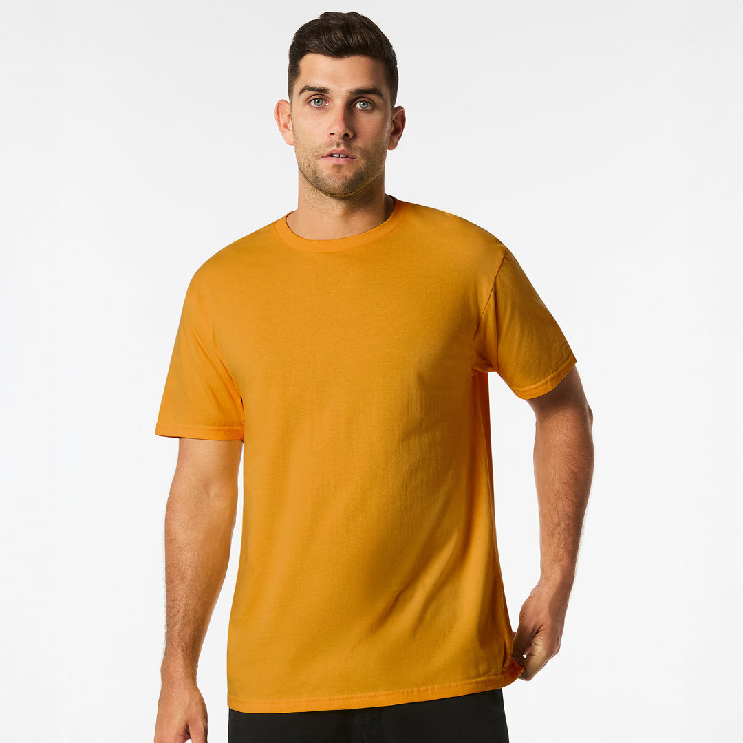 Gildan The Mid Weight Cotton Tee | Adults Mustard Shirts & Tops
