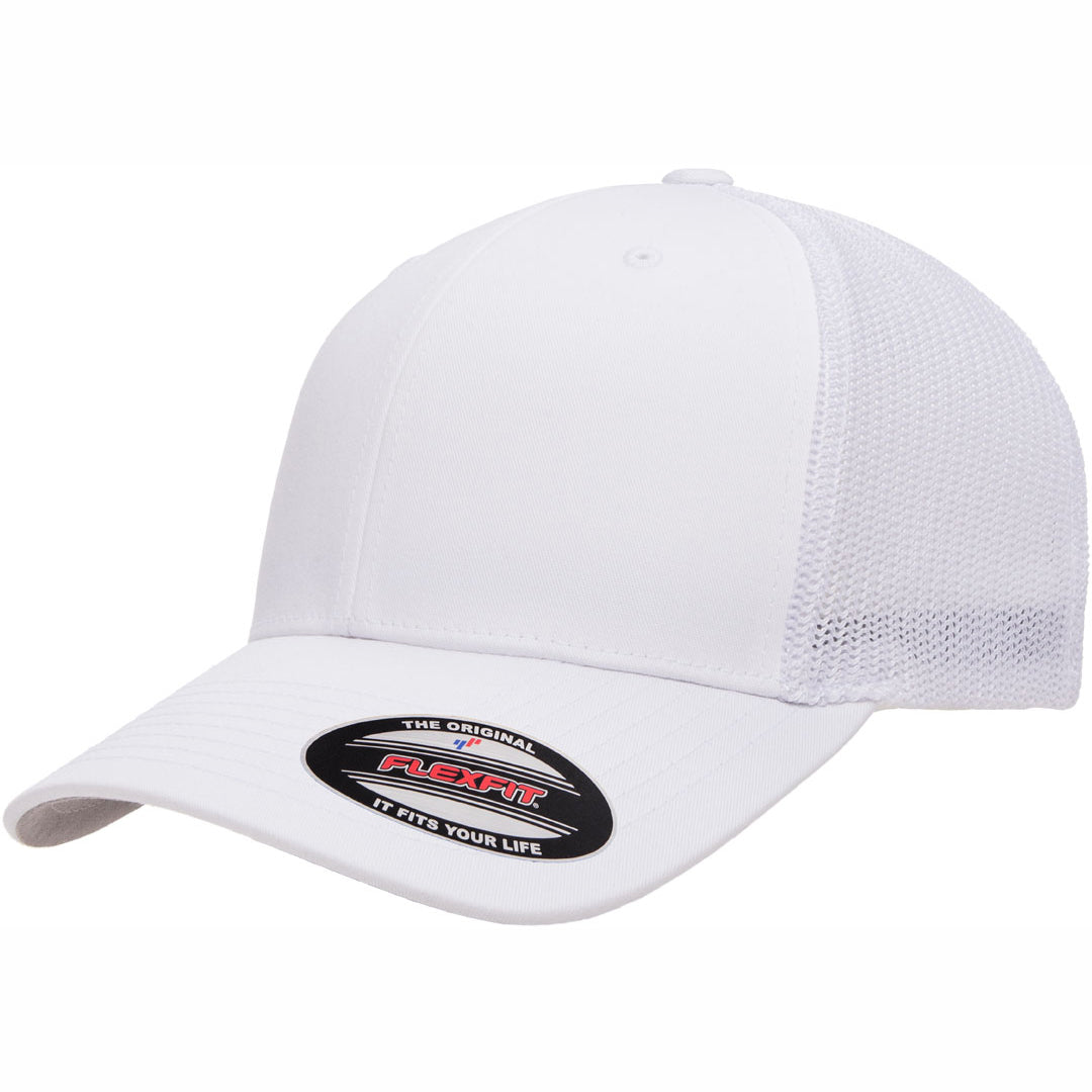 Flexfit The Flexfit Mesh Trucker Cap White Hats
