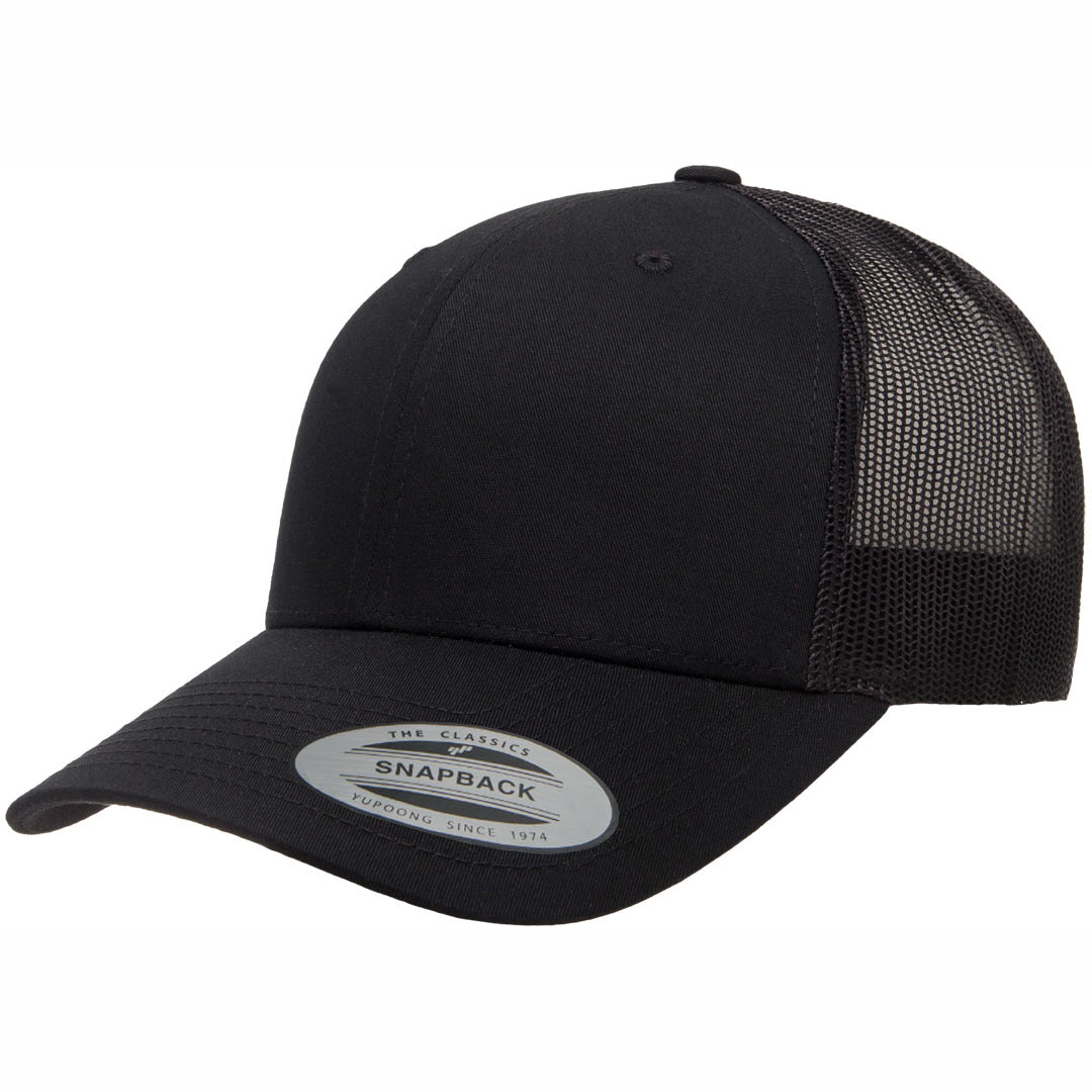 Flexfit The Flexfit YP Classic Retro Wade Trucker Cap Black Hats