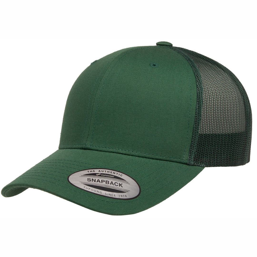 Flexfit The Flexfit YP Classic Retro Wade Trucker Cap Green Hats