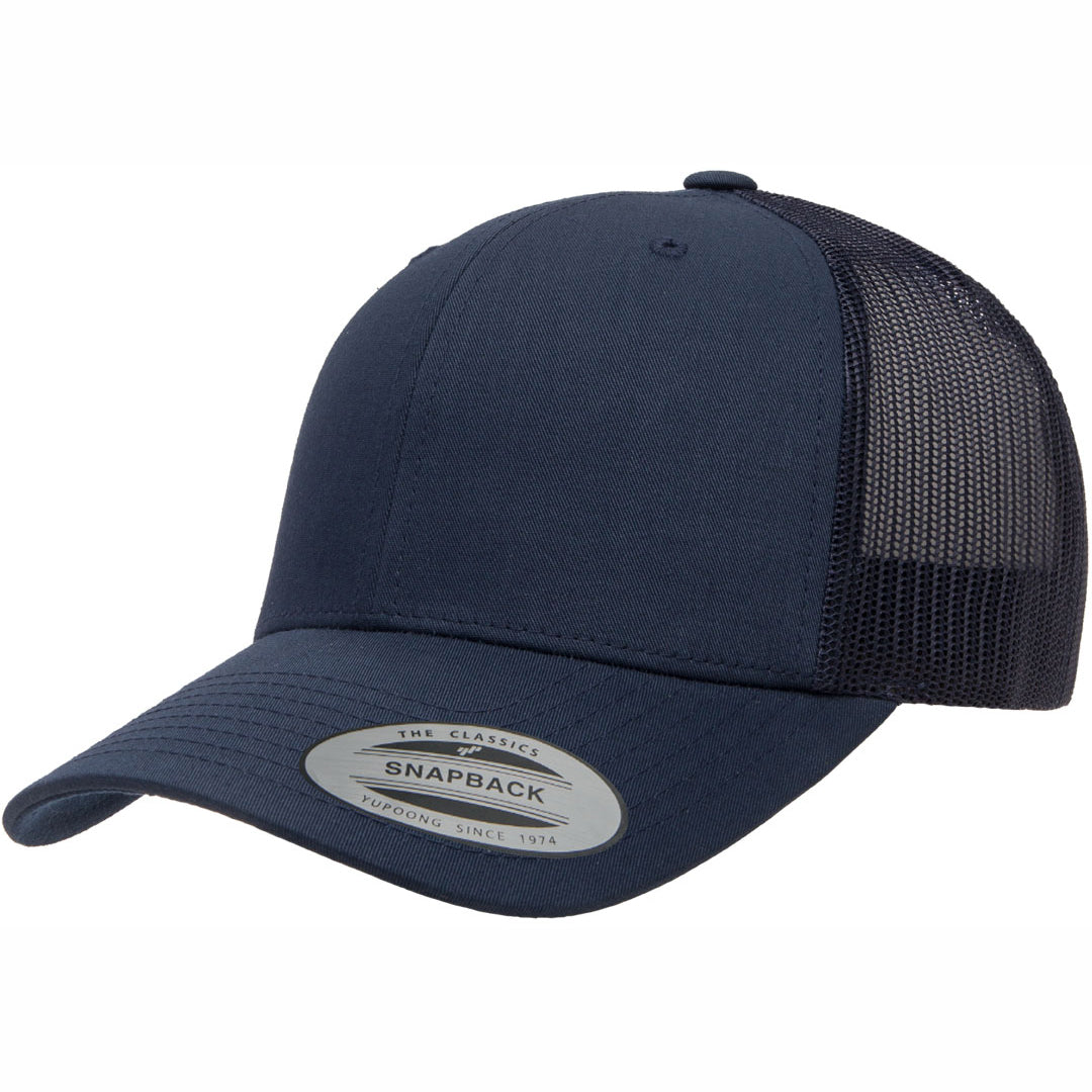 Flexfit The Flexfit YP Classic Retro Wade Trucker Cap Navy Hats