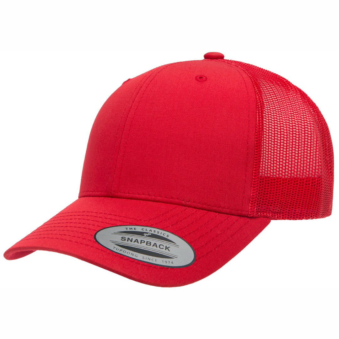 Flexfit The Flexfit YP Classic Retro Wade Trucker Cap Red Hats