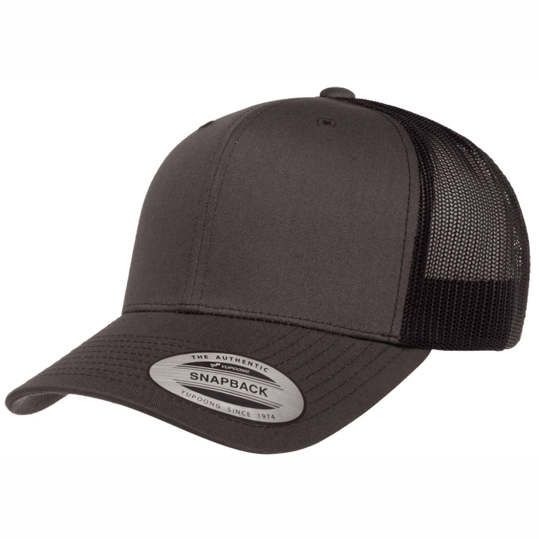 Flexfit The Flexfit YP Classic Retro Wade Trucker Cap Charcoal/Black Hats