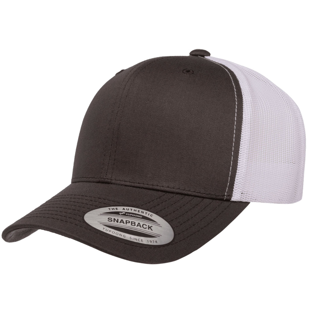 Flexfit The Flexfit YP Classic Retro Wade Trucker Cap Charcoal/White Hats
