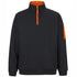 Jbs Wear The Premium Trade Zip Neck Jumper | Adults Black/Orange Clothing