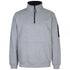Jbs Wear The Premium Trade Zip Neck Jumper | Adults 13% Marle/Black Clothing