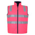 Jbs Wear The Hi Vis Reversible Vest | Day Night | Adults Pink/Navy Work Safety Protective Gear