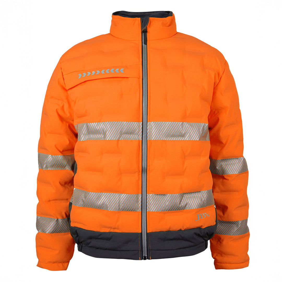 Jbs Wear The Hi Vis (D+N) Graphene Puffer Jacket | Adults Orange/Charcoal Outerwear