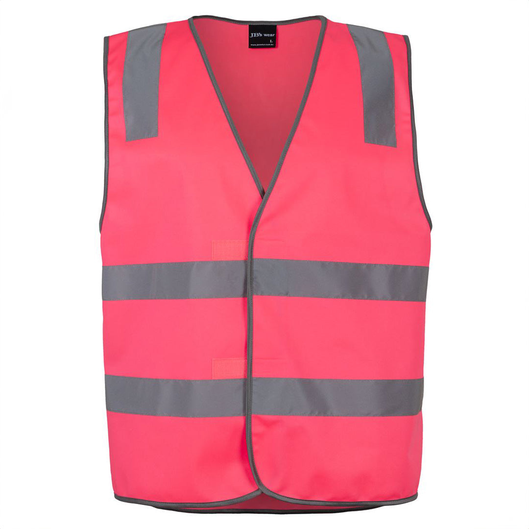 Jbs Wear The Hi Vis Day / Night Safety Vest with Velcro | Adults Hi Vis Pink Work Safety Protective Gear