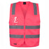 Jbs Wear The Hi Vis Day / Night Zip Safety Vest | Adults Hi Vis Pink Work Safety Protective Gear