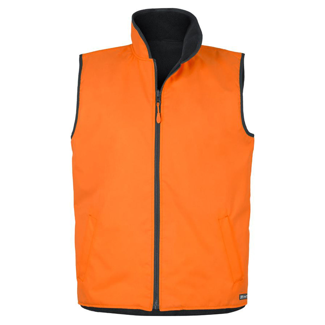 Jbs Wear The Hi Vis Day Reversible Vest | Adults Orange/Navy Work Safety Protective Gear