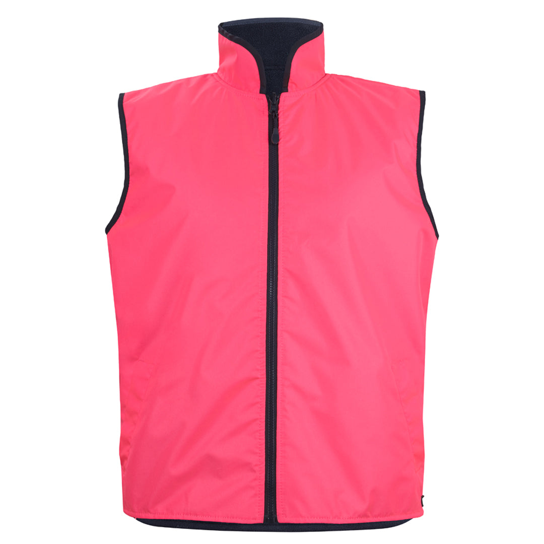 Jbs Wear The Hi Vis Day Reversible Vest | Adults Pink/Navy Work Safety Protective Gear