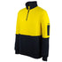 Jbs Wear The Hi Vis Cotton Zip Neck Fleece Jumper | Adults Work Safety Protective Gear