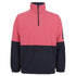 Jbs Wear The Classic Hi Vis Polar Fleece Jumper | Adults Pink/Navy Work Safety Protective Gear