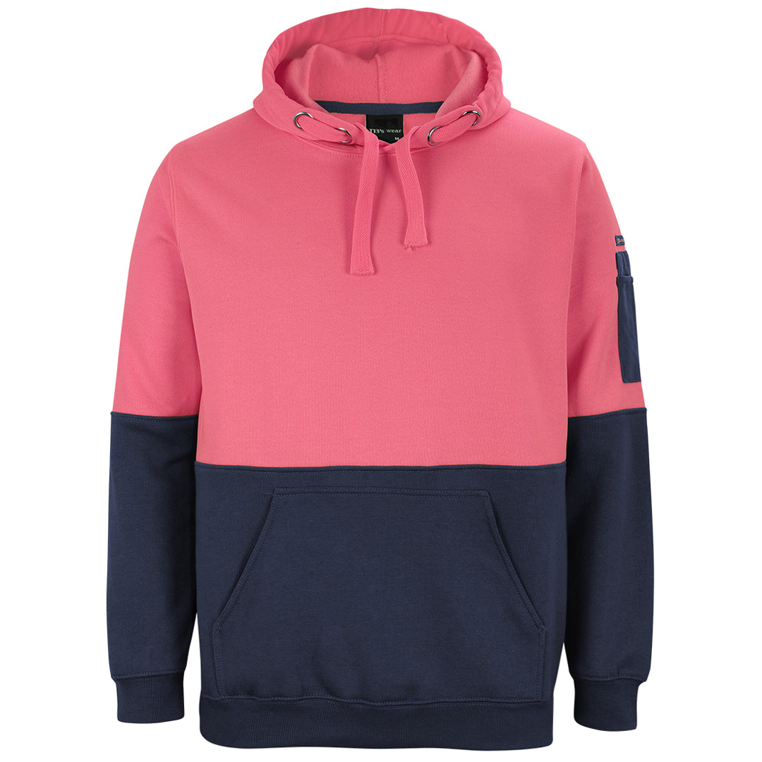 Jbs Wear The Hi Vis Pull Over Hoodie | Adults Pink/Navy Work Safety Protective Gear