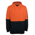 Jbs Wear The Hi Vis Cotton Fleece Hoodie | Adults Orange/Navy Work Safety Protective Gear