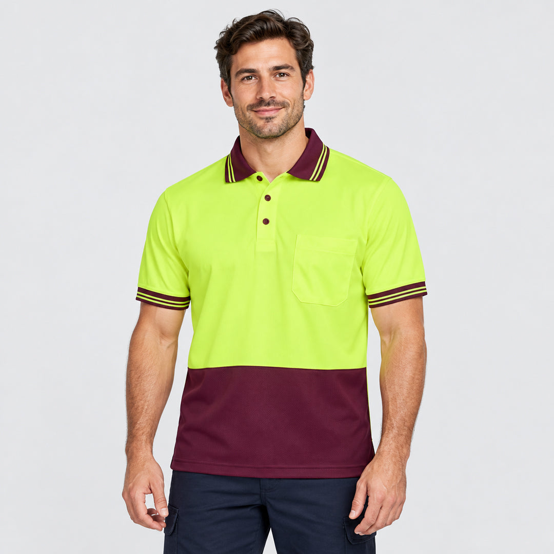 Jbs Wear The Traditional Hi Vis Polo | Short Sleeve | Adults Work Safety Protective Gear