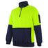 Jbs Wear The Classic 330g Hi Vis Half Zip Fleece Jumper | Adults Work Safety Protective Gear