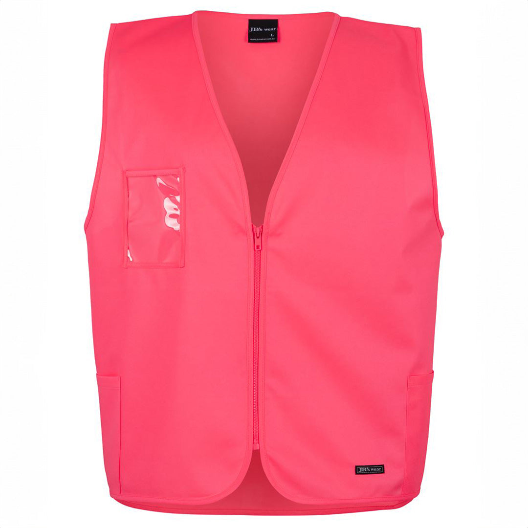 Jbs Wear The Hi Vis Day Zip Safety Vest | Adults Hi Vis Pink Work Safety Protective Gear