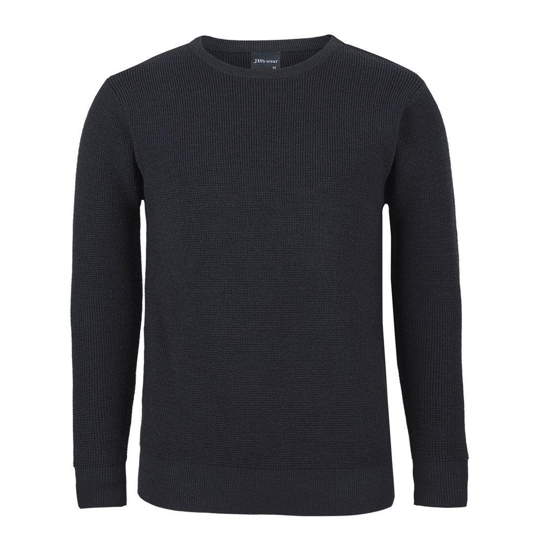 Jbs Wear The Chunky Crew Neck Jumper | Adults Black Outerwear