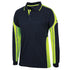 Jbs Wear The Street Panel Polo | Adults | Long Sleeve Navy/Lime Work Safety Protective Gear