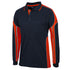 Jbs Wear The Street Panel Polo | Adults | Long Sleeve Navy/Orange Work Safety Protective Gear