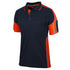 Jbs Wear The Street Panel Polo | Adults | Short Sleeve Navy/Orange Work Safety Protective Gear