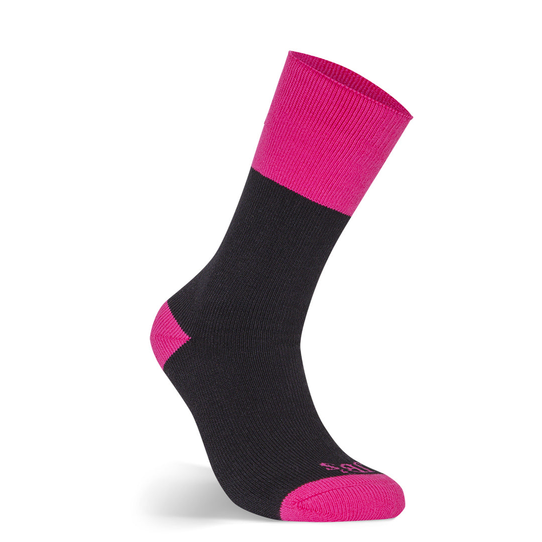 Jbs Wear The Ultra Thick Bamboo Work Sock | Ladies Black/Pink Socks