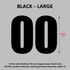 House of Uniforms Sports Numbers Black Branding