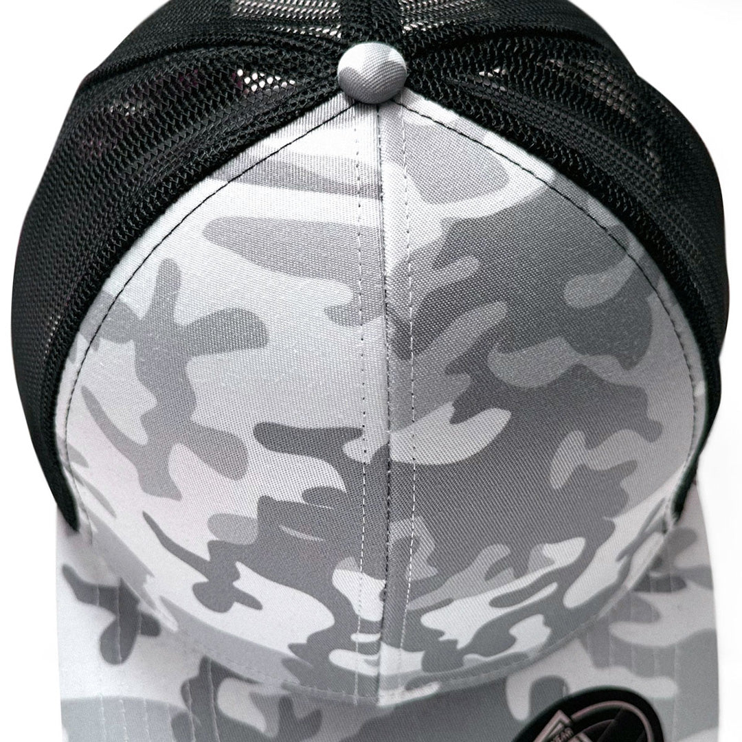 Legend Black The Snow Camo Trucker Cap | 6 Panel Hats