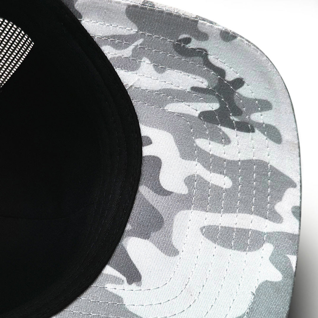 Legend Black The Snow Camo Trucker Cap | 6 Panel Hats