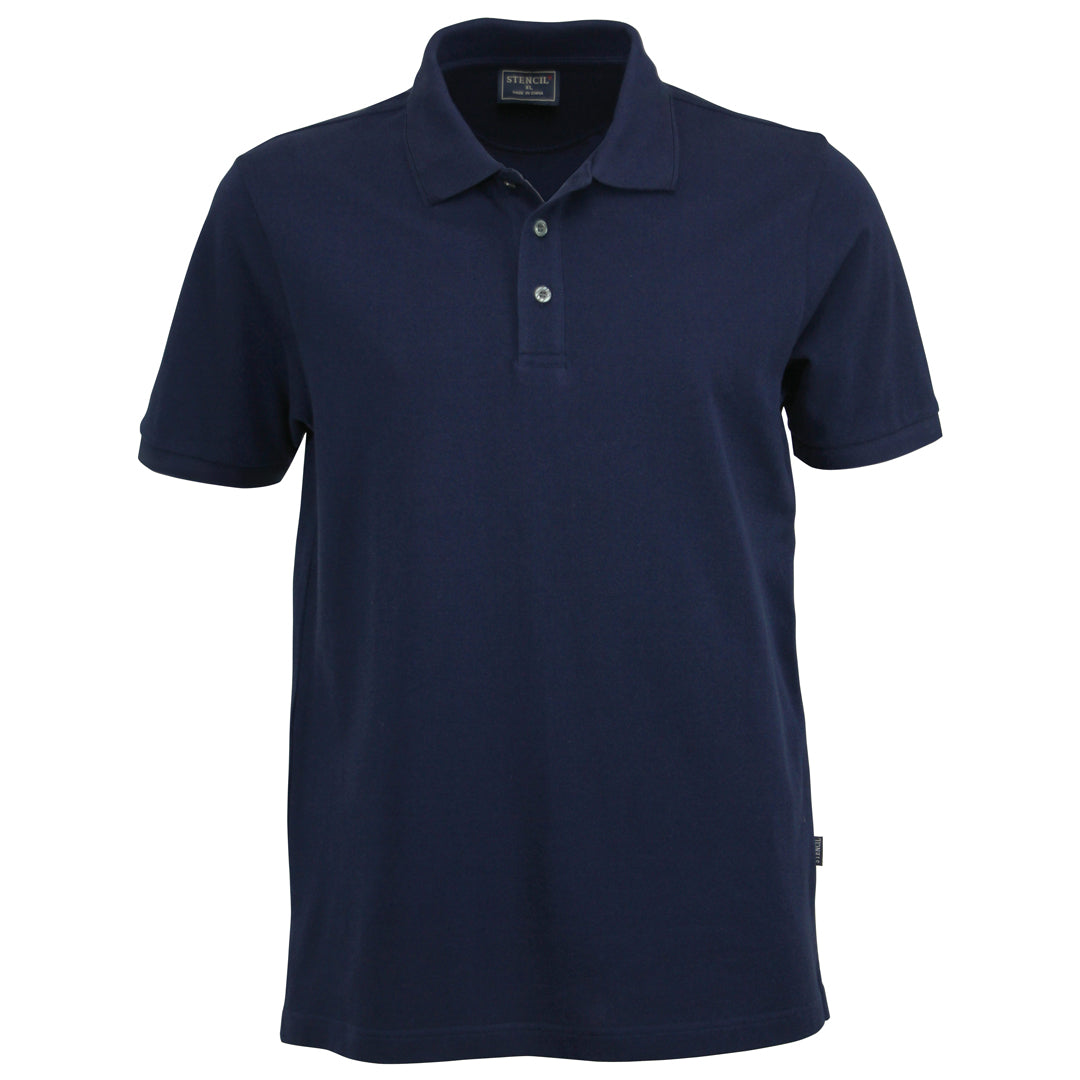 Stencil The Airlie Polo | Mens | Short Sleeve Navy Shirts & Tops