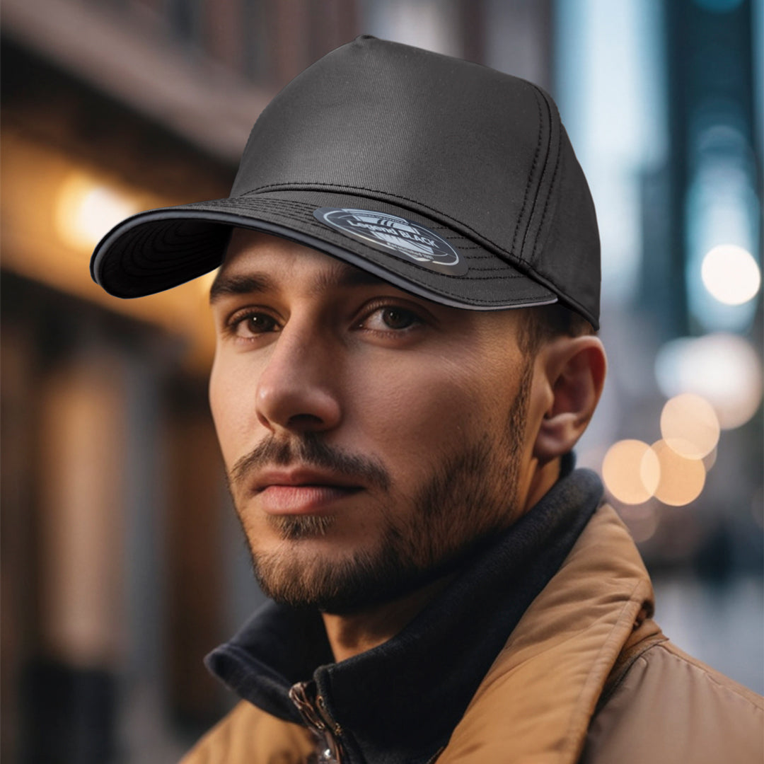 Legend Black The Harley 5 Panel Cap Hats