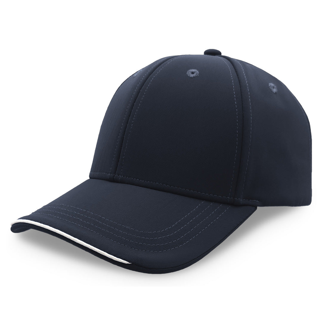 Legend Black The Streamliner Cap | 6 Panel Navy/White Hats