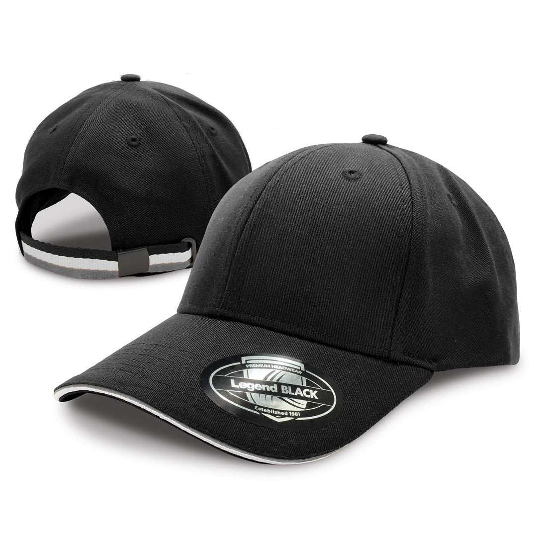 Legend Black The San Marino Cap Black/Grey Hats