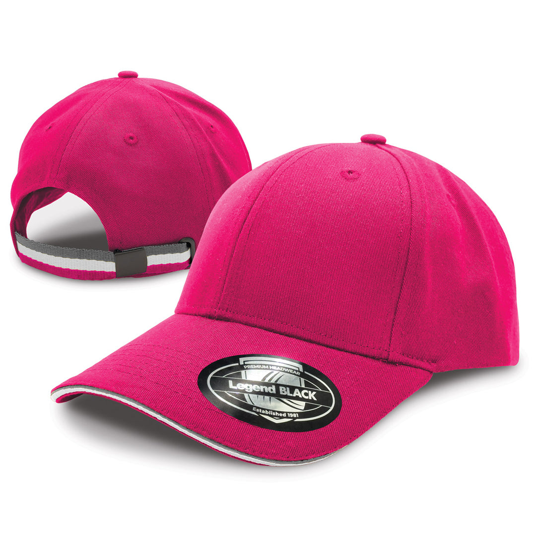 Legend Black The San Marino Cap Hot Pink/Grey Hats