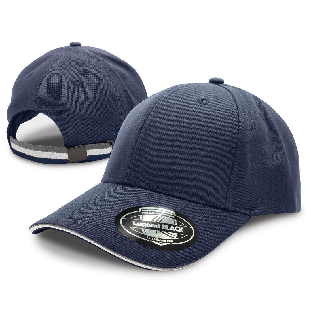 Legend Black The San Marino Cap Navy/Grey Hats