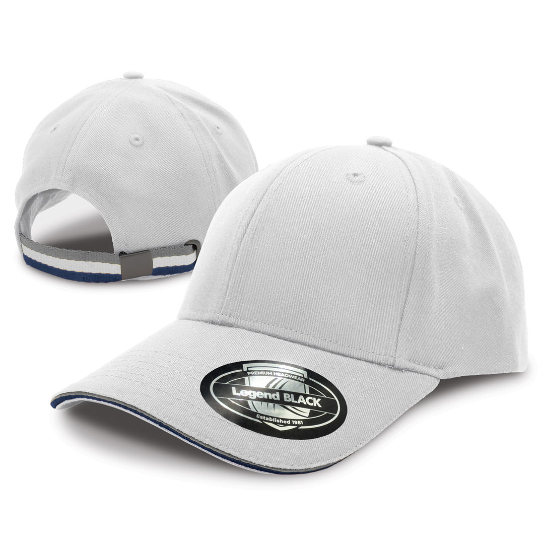 Legend Black The San Marino Cap White/Grey Hats