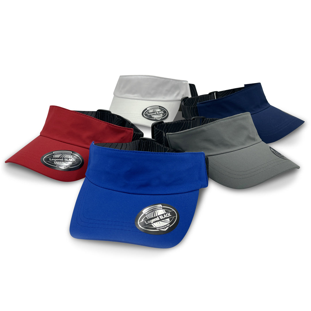 Legend Black The Altitude Sports Visor Hats
