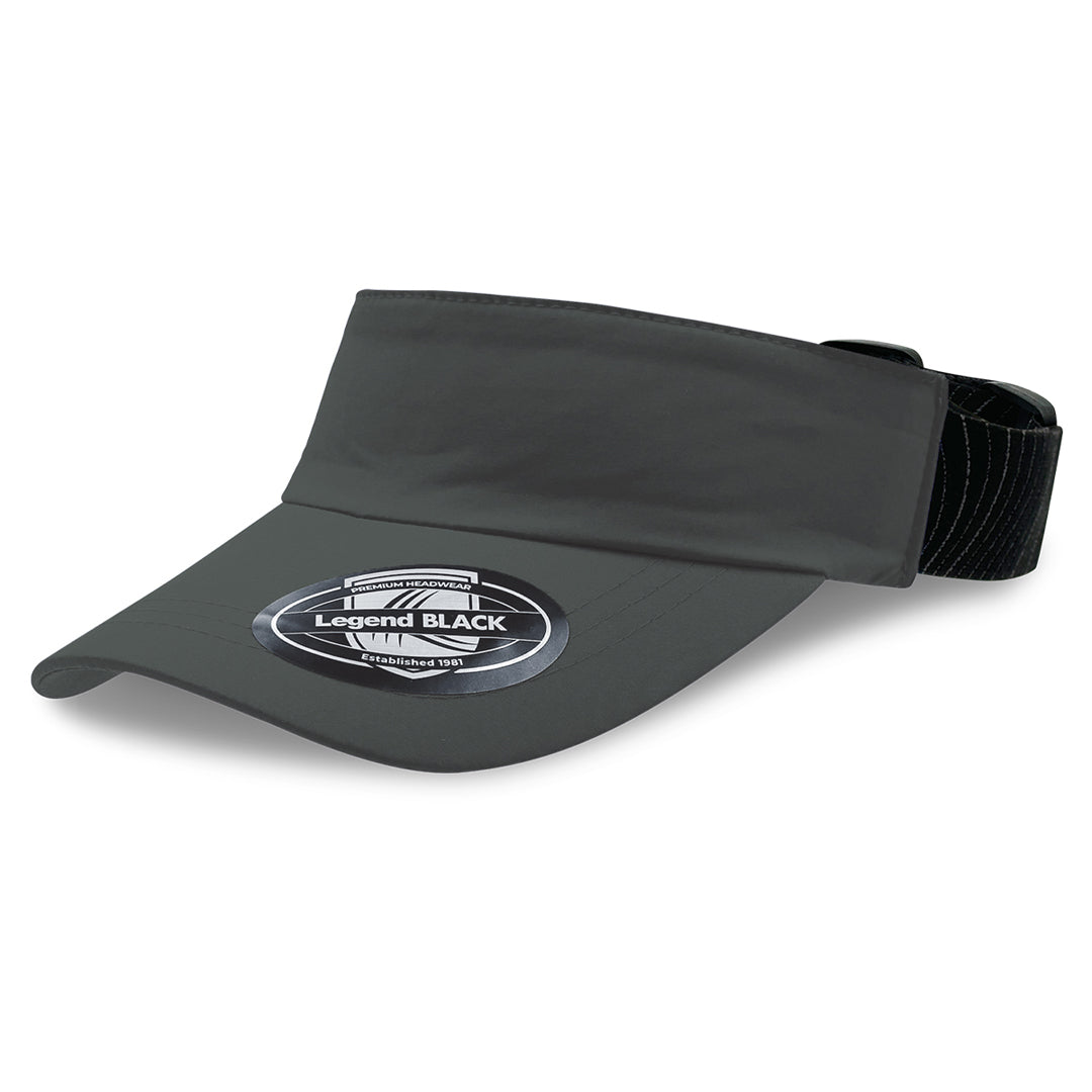 Legend Black The Altitude Sports Visor Grey Hats