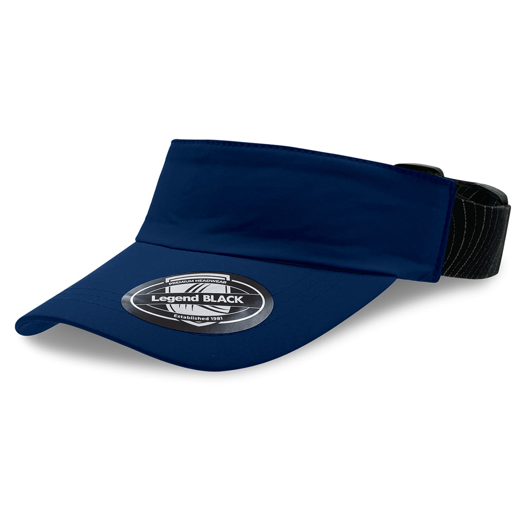 Legend Black The Altitude Sports Visor Navy Hats