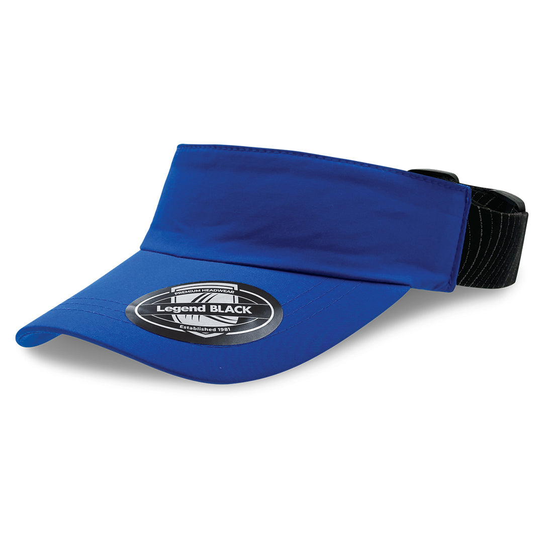 Legend Black The Altitude Sports Visor Royal Hats