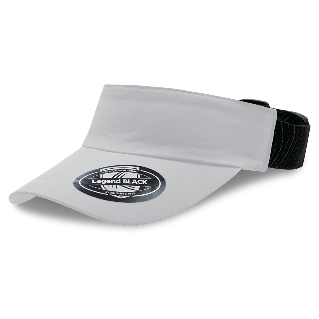 Legend Black The Altitude Sports Visor White Hats