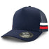 Legend Black The Striped Trucker Cap Navy/Navy/White Hats