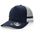 Legend Black The Striped Trucker Cap Navy/Silver/White Hats