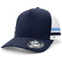 Legend Black The Striped Trucker Cap Navy/White/Sky Hats