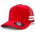 Legend Black The Striped Trucker Cap Red/Red/White Hats